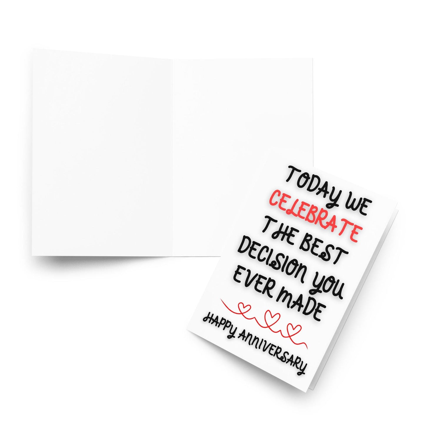 Best Decision Anniversary Card - Unique Funny Novelty Design