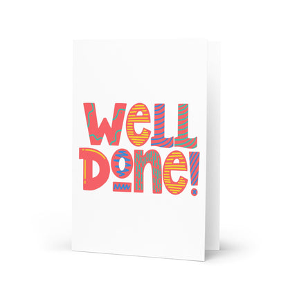 Bold Well Done Card