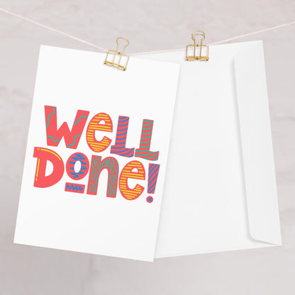 Bold Well Done Card