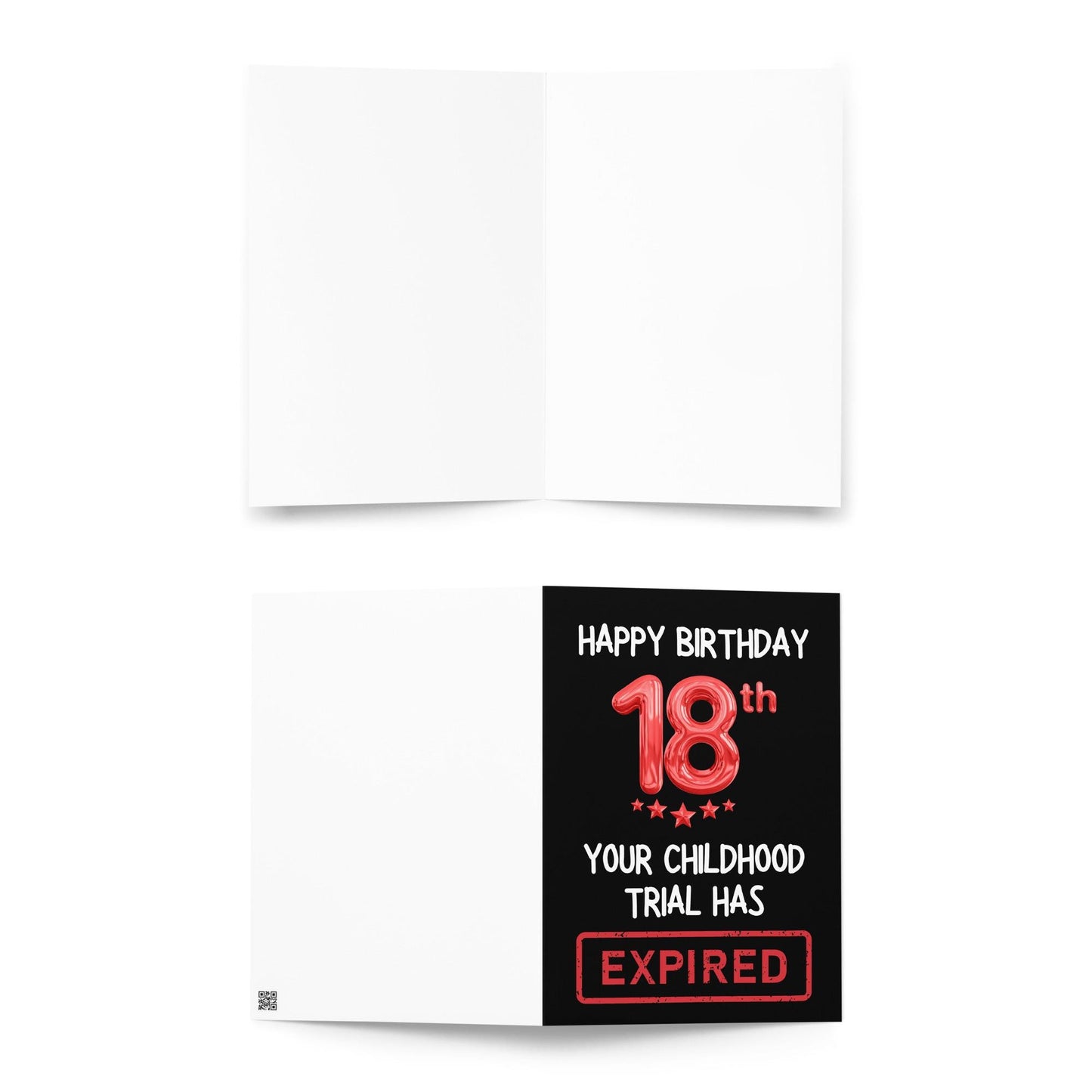 Childhood Expired - 18th Birthday Card