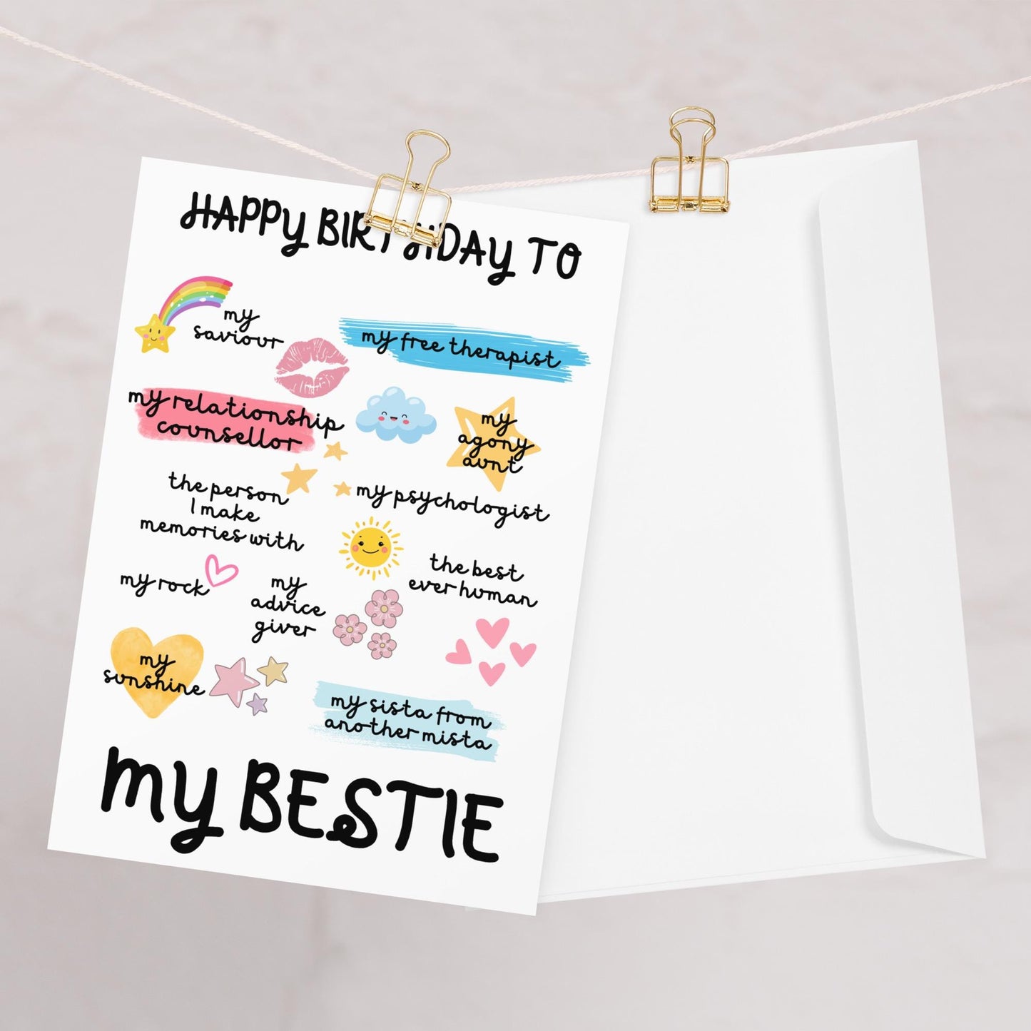 My Bestie Birthday Card