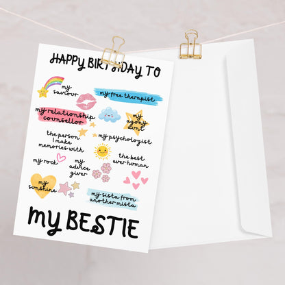 My Bestie Birthday Card