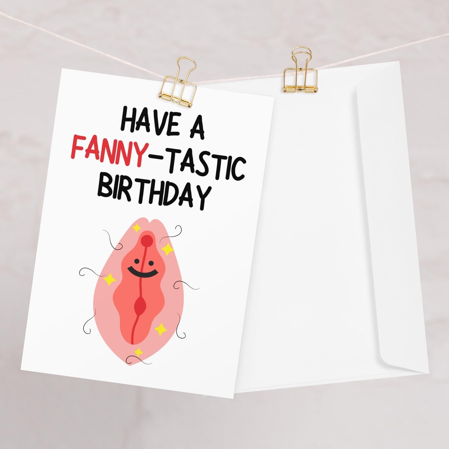 Rude Fanny Birthday Card