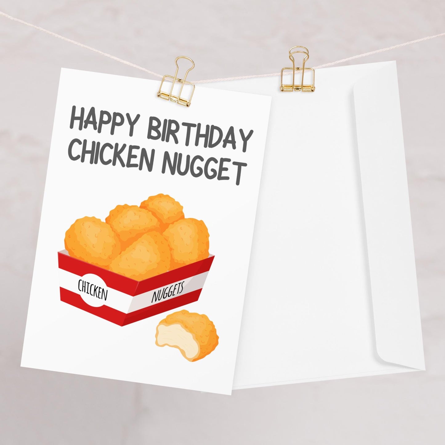 Chicken Nugget Birthday Card