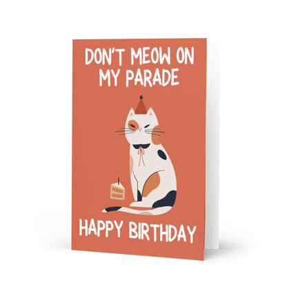 Cat-Inspired Birthday Card