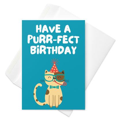 Cat Purr-fect Birthday Card