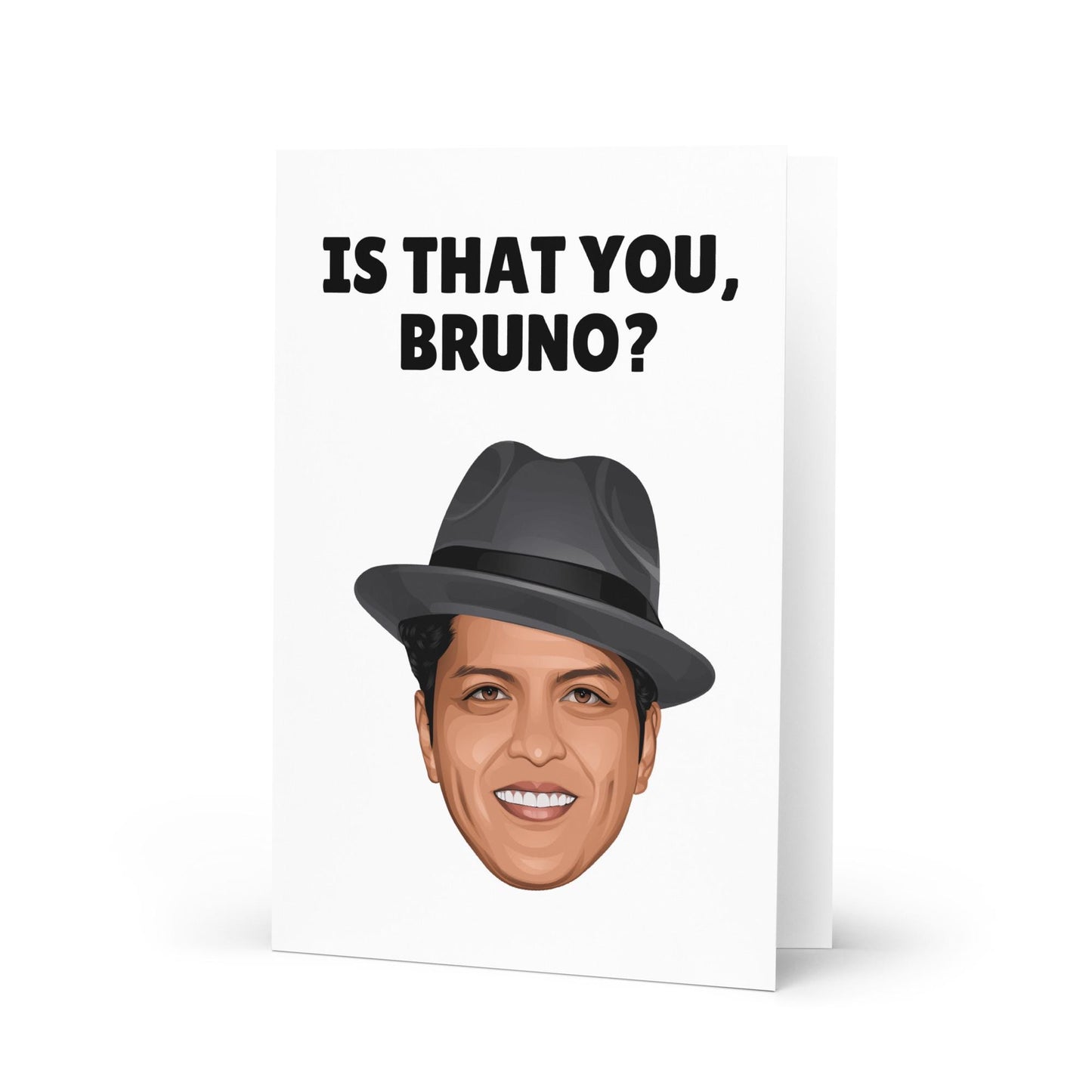 Bruno Mars Greetings Card