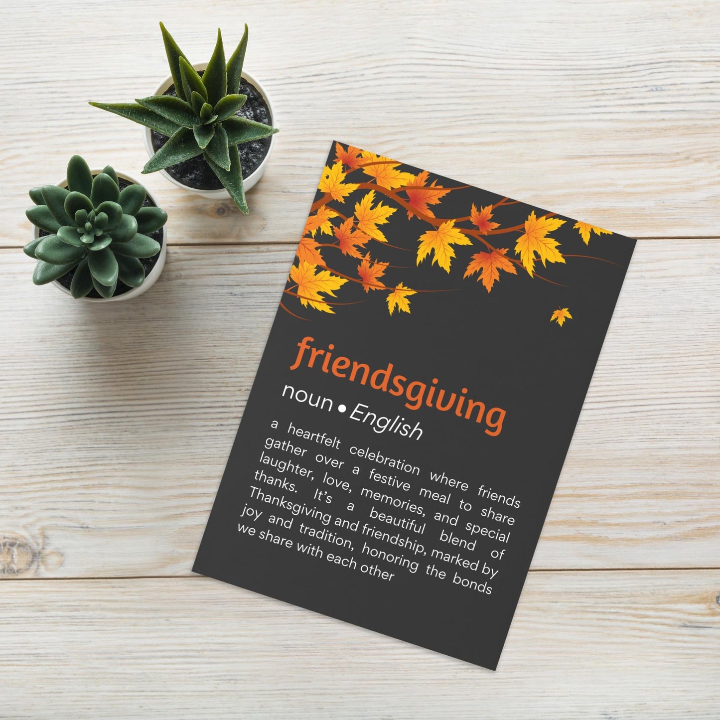 Friendsgiving Fall Card