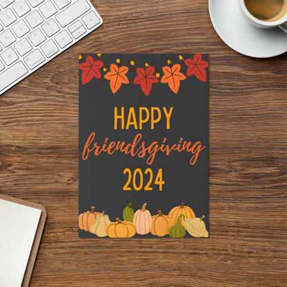 Friendsgiving Pumpkin Fall Card