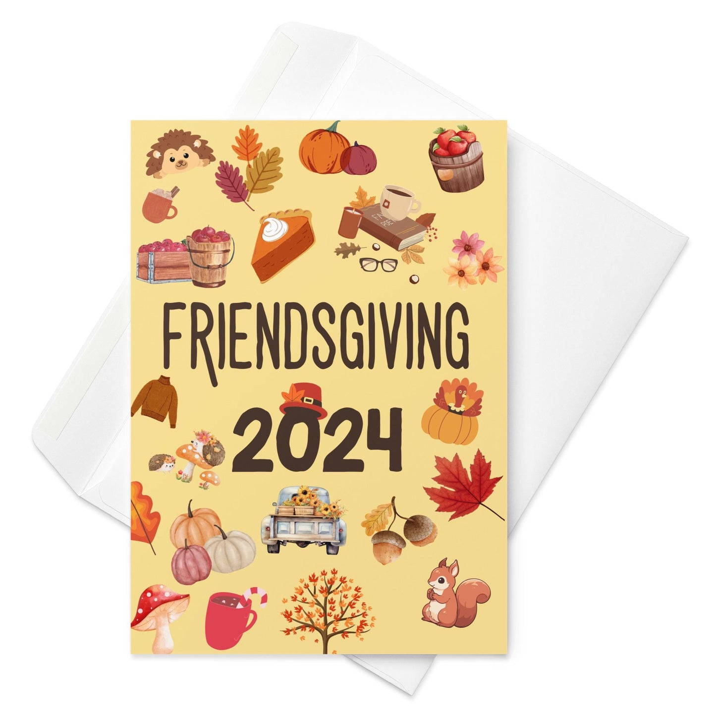 Friendsgiving Fall Card Yellow