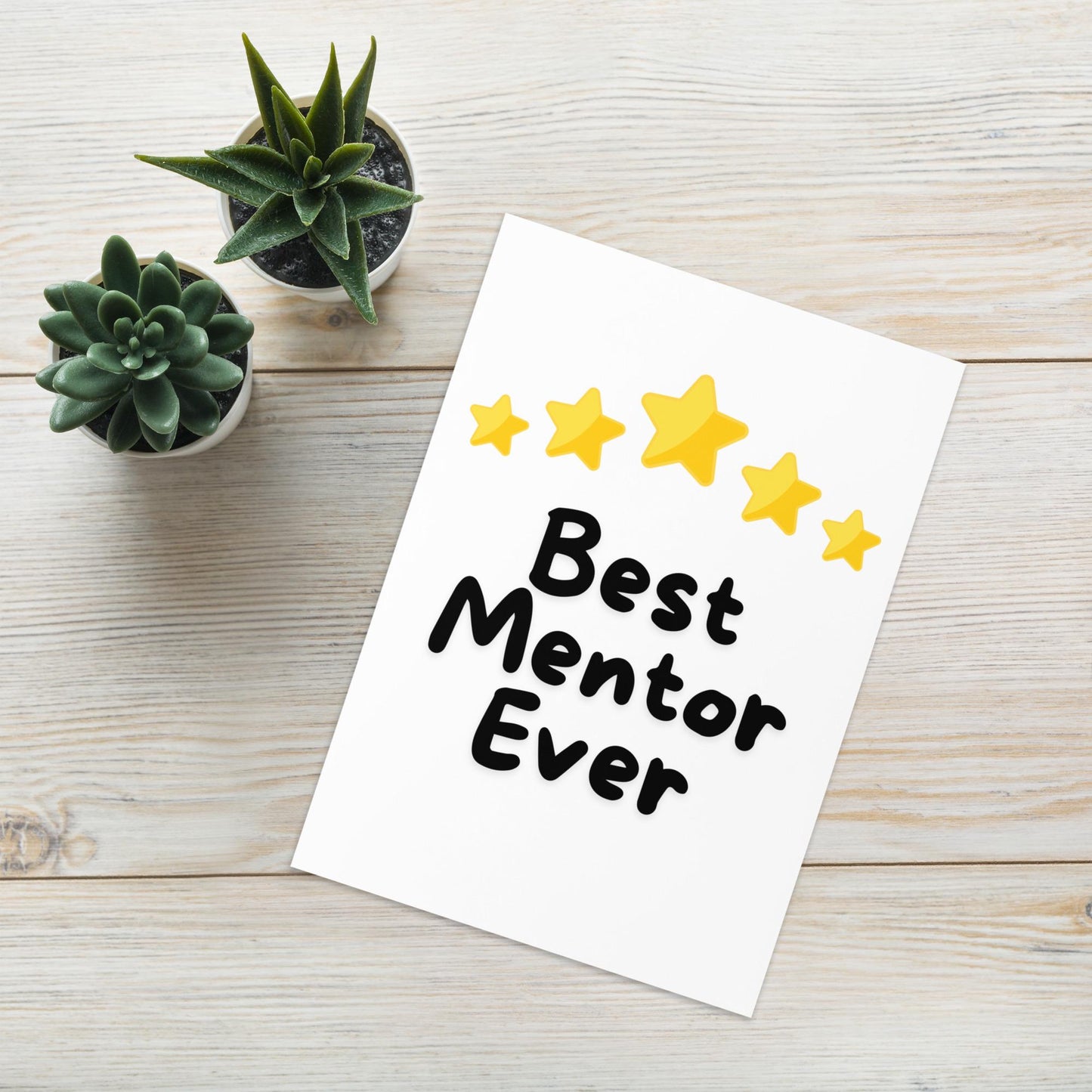 Best Mentor Thank You Card