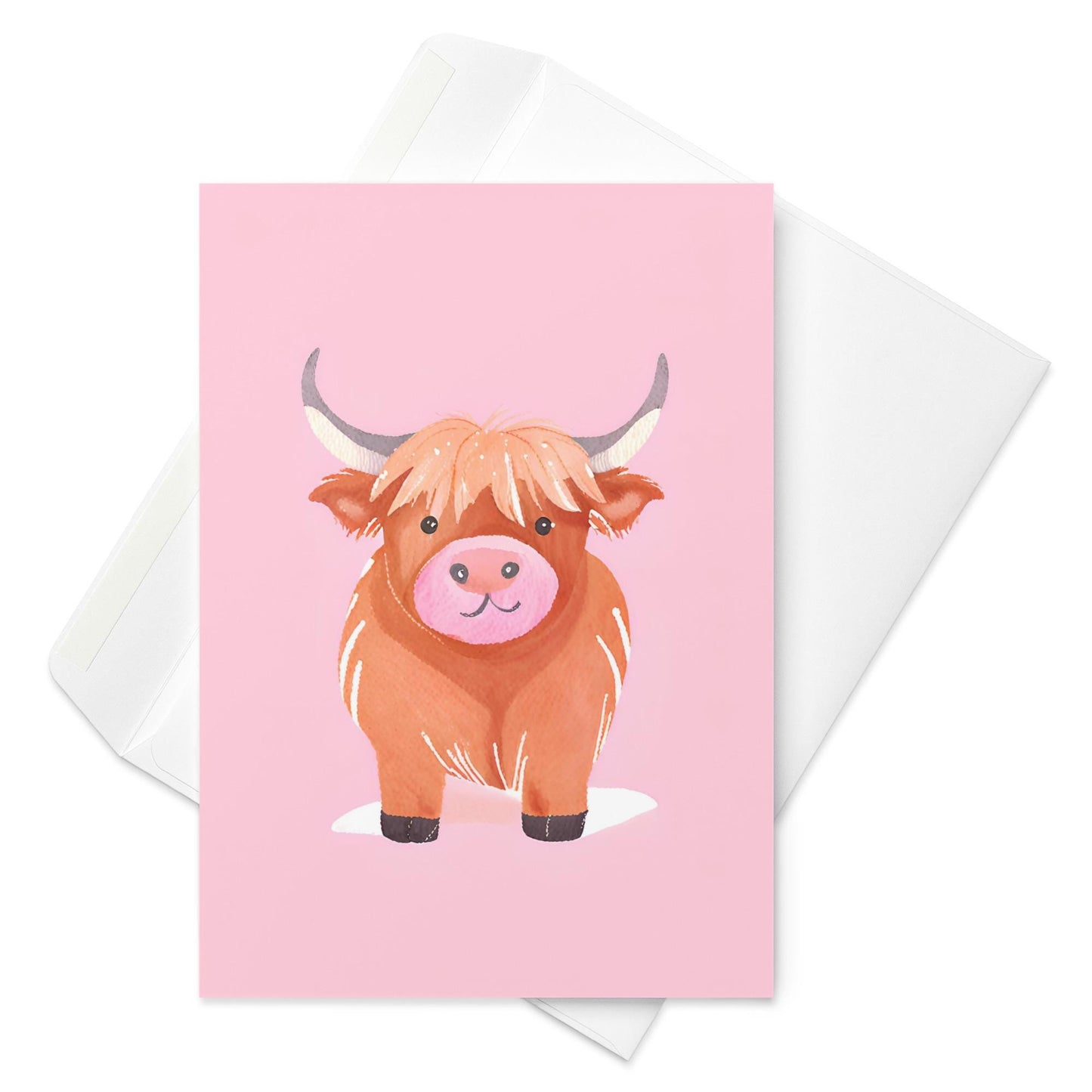 Highland Cow Greetings Card