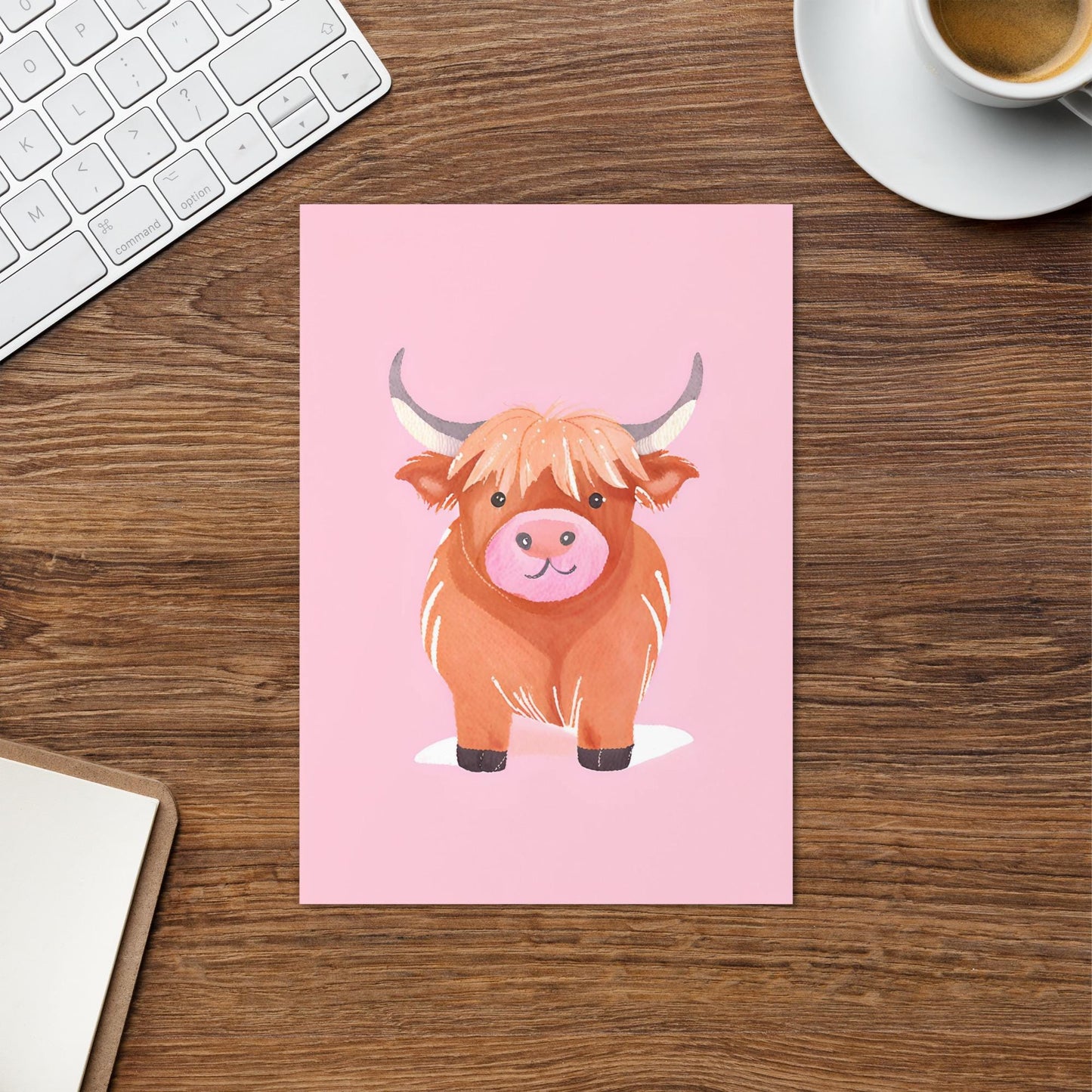 Highland Cow Greetings Card