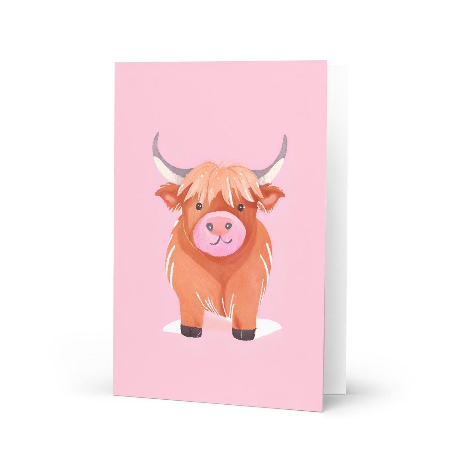 Highland Cow Greetings Card