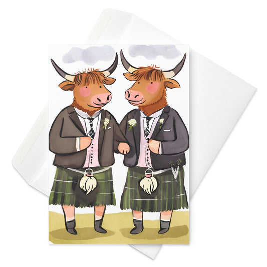 Highland Cow Greetings Card