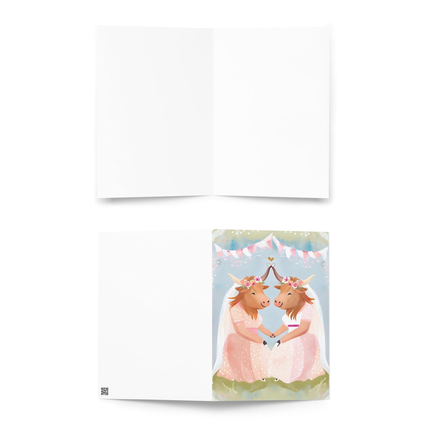 Highland Cow Greetings Card