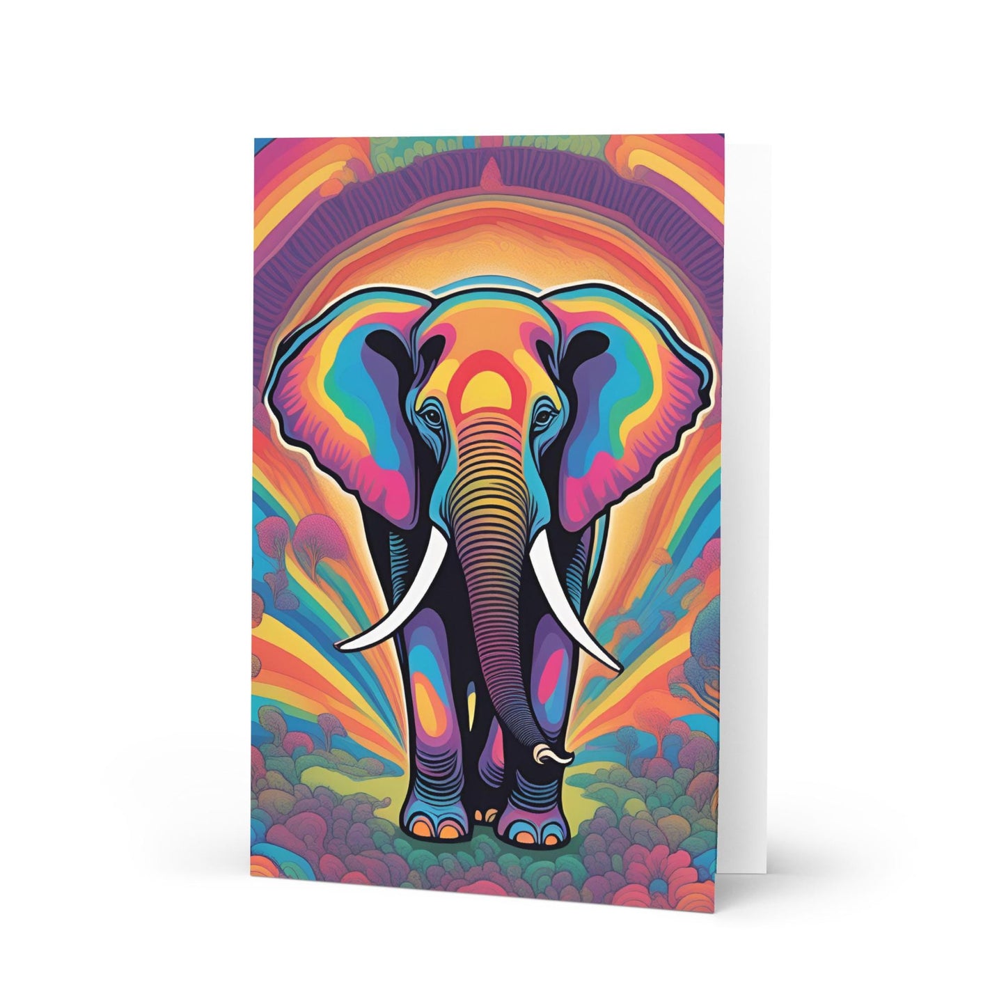 Abstract Elephant Greetings Card - perfect for any occasion