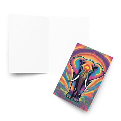 Abstract Elephant Greetings Card - perfect for any occasion