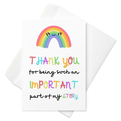 “My Story” Thank You Card