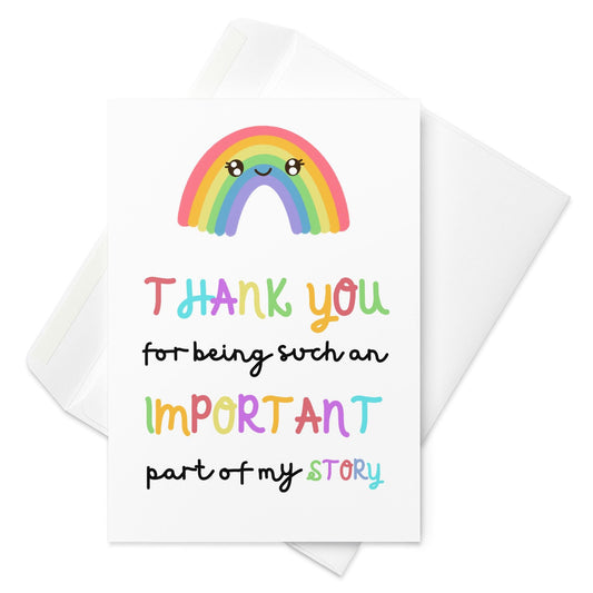 “My Story” Thank You Card