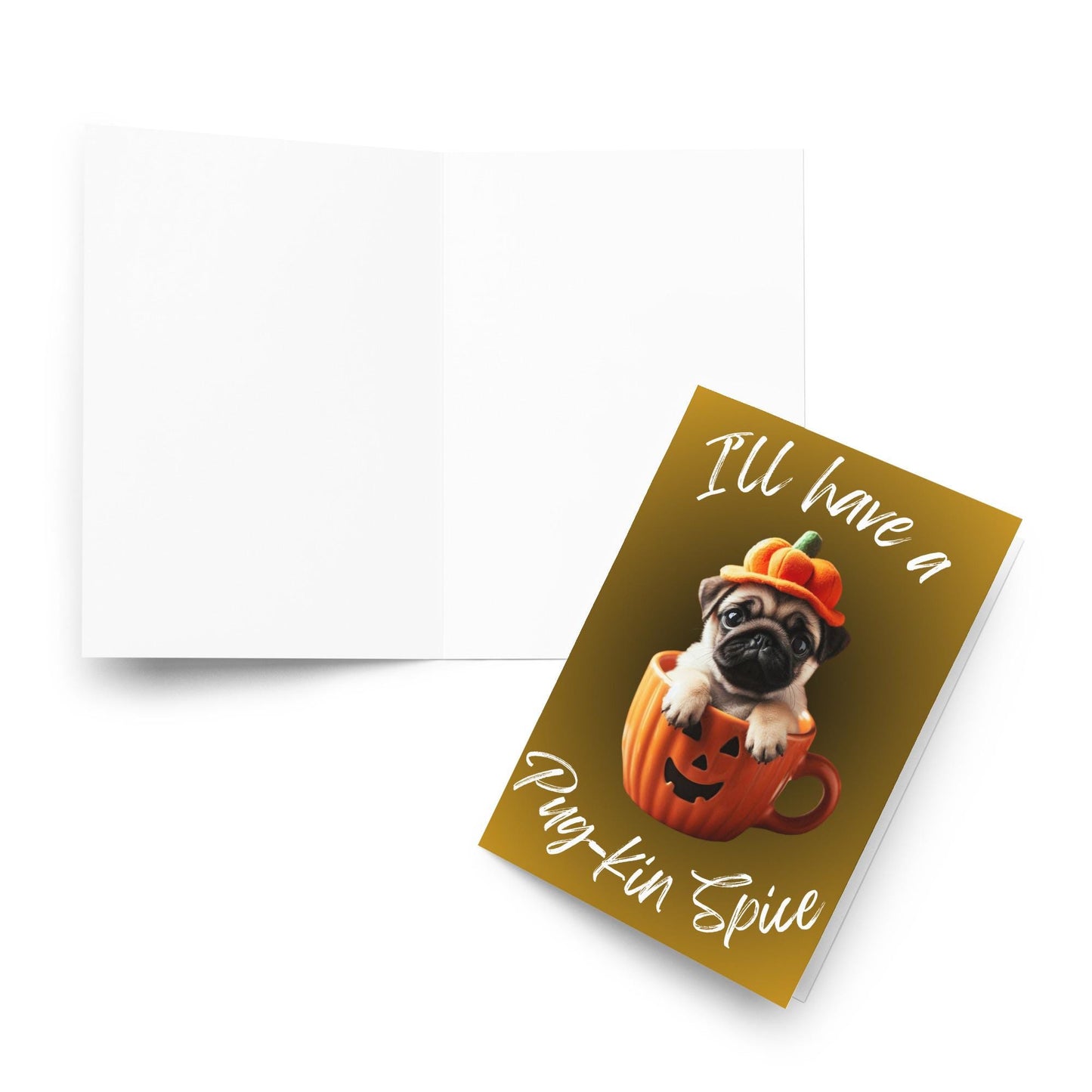 Pug Halloween Greeting Cards