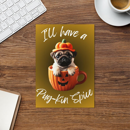 Pug Halloween Greeting Cards