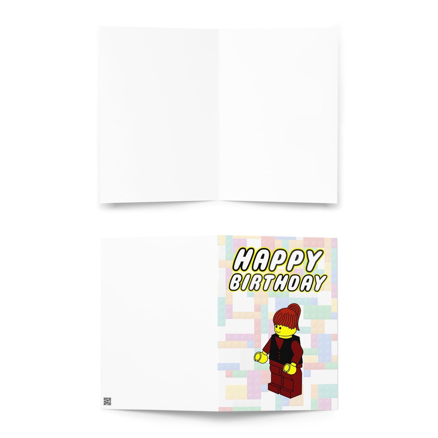 Lego Minifigure Card Girl