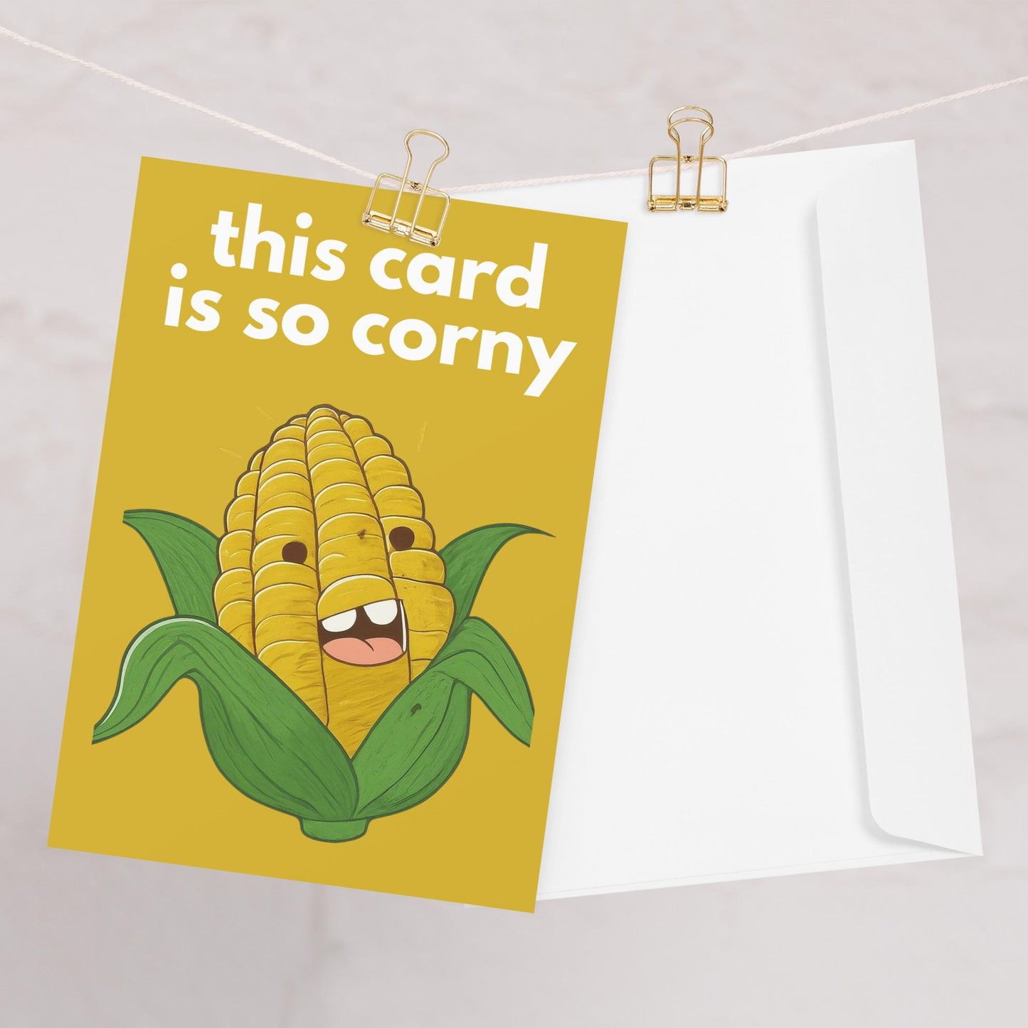 So Corny Greetings Card