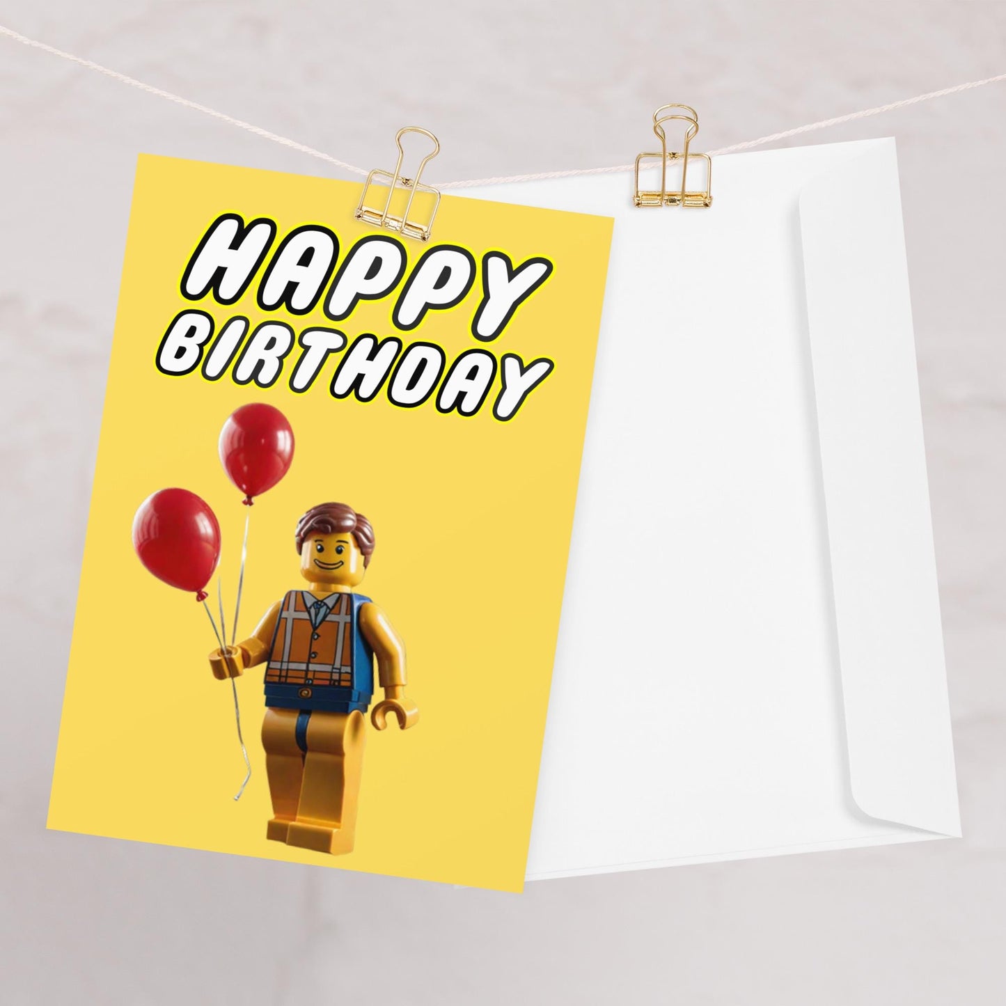 Lego Minifigure Card Boy