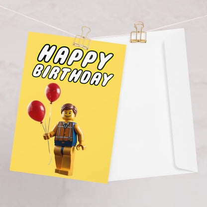 Lego Minifigure Card Boy