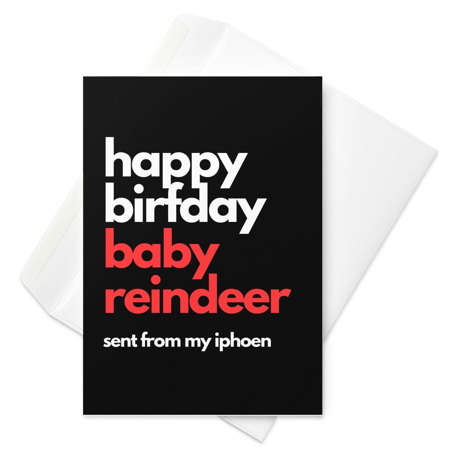 Baby Reindeer Birthday Card