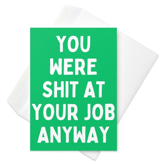 Rude Leaving Card