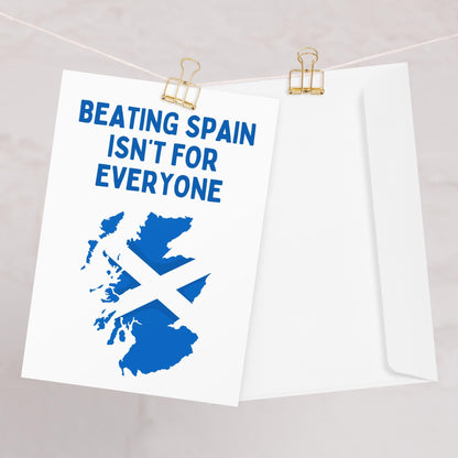 Euros 2024 Card Scotland Spain