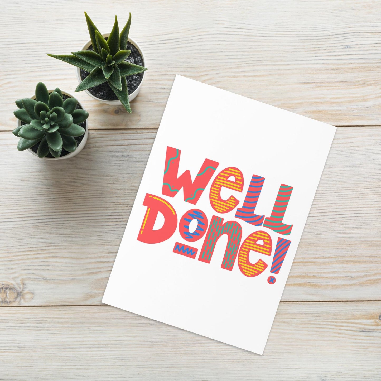 Bold Well Done Card