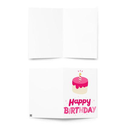 Happy Birthday Pink Card