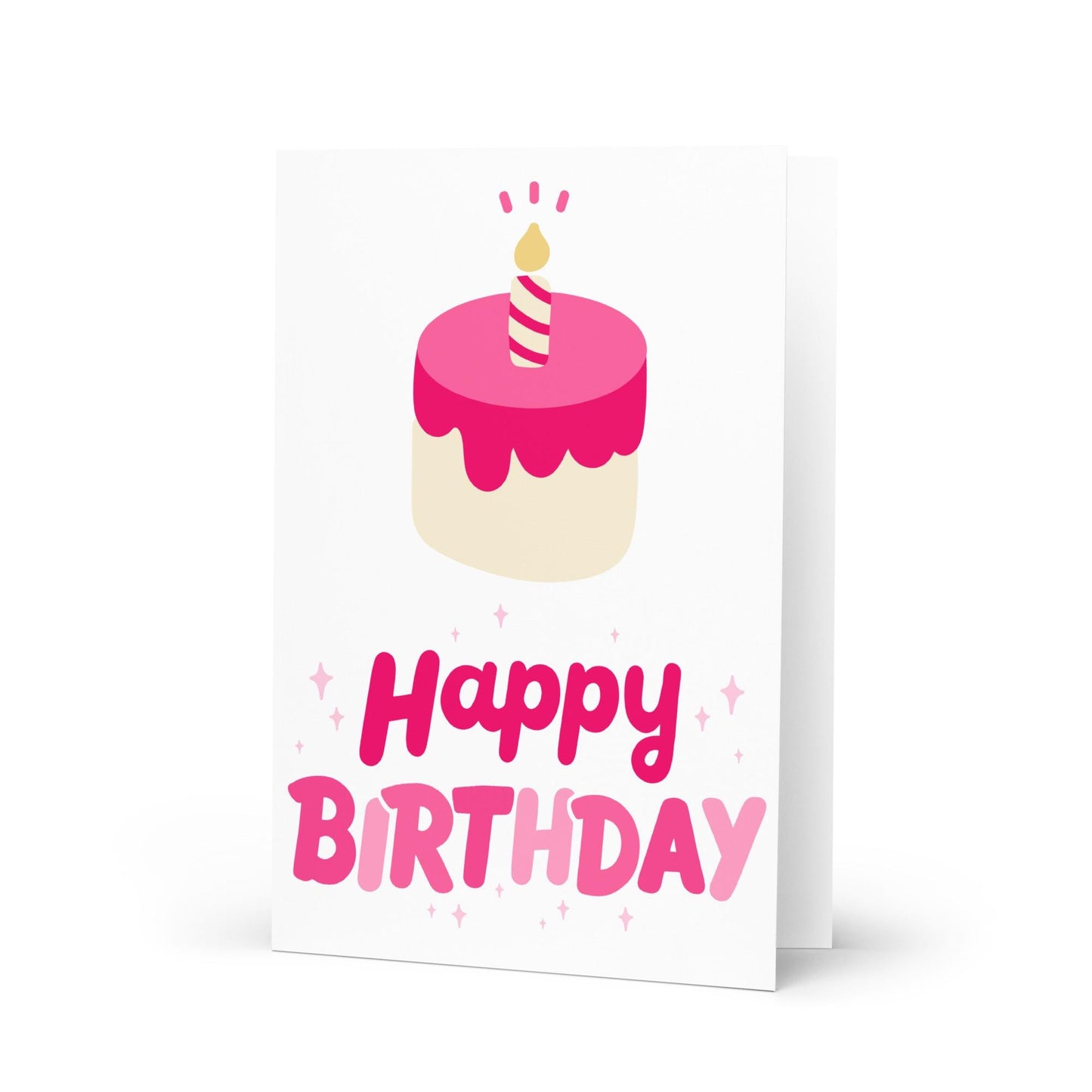 Happy Birthday Pink Card