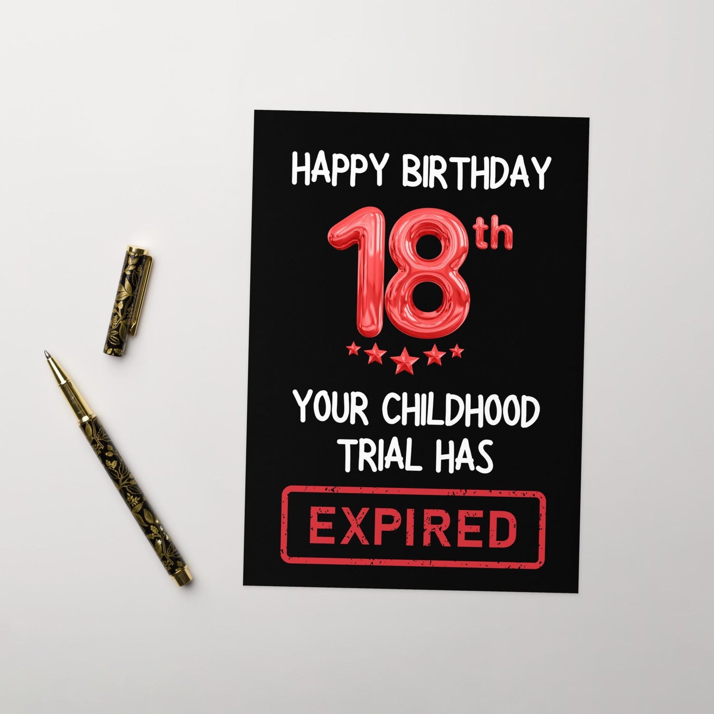 Childhood Expired - 18th Birthday Card