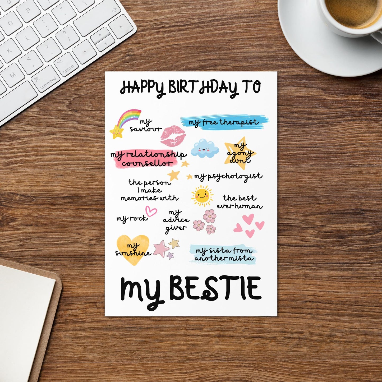 My Bestie Birthday Card