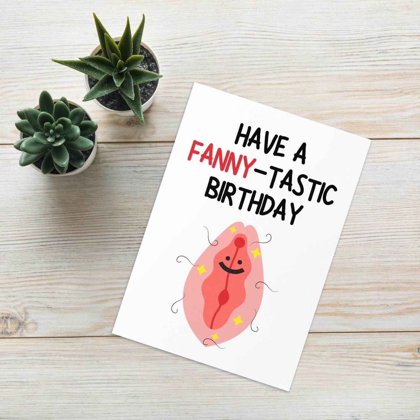 Rude Fanny Birthday Card