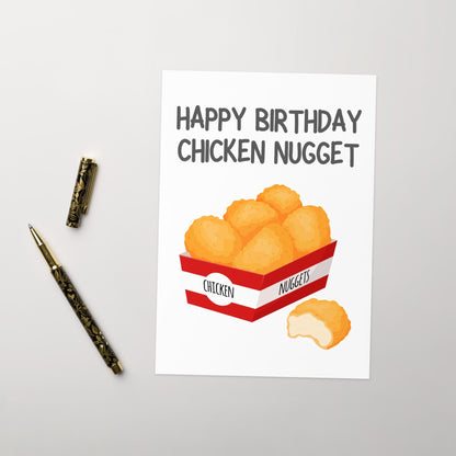 Chicken Nugget Birthday Card