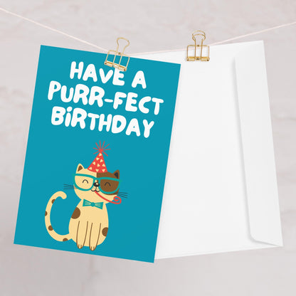 Cat Purr-fect Birthday Card