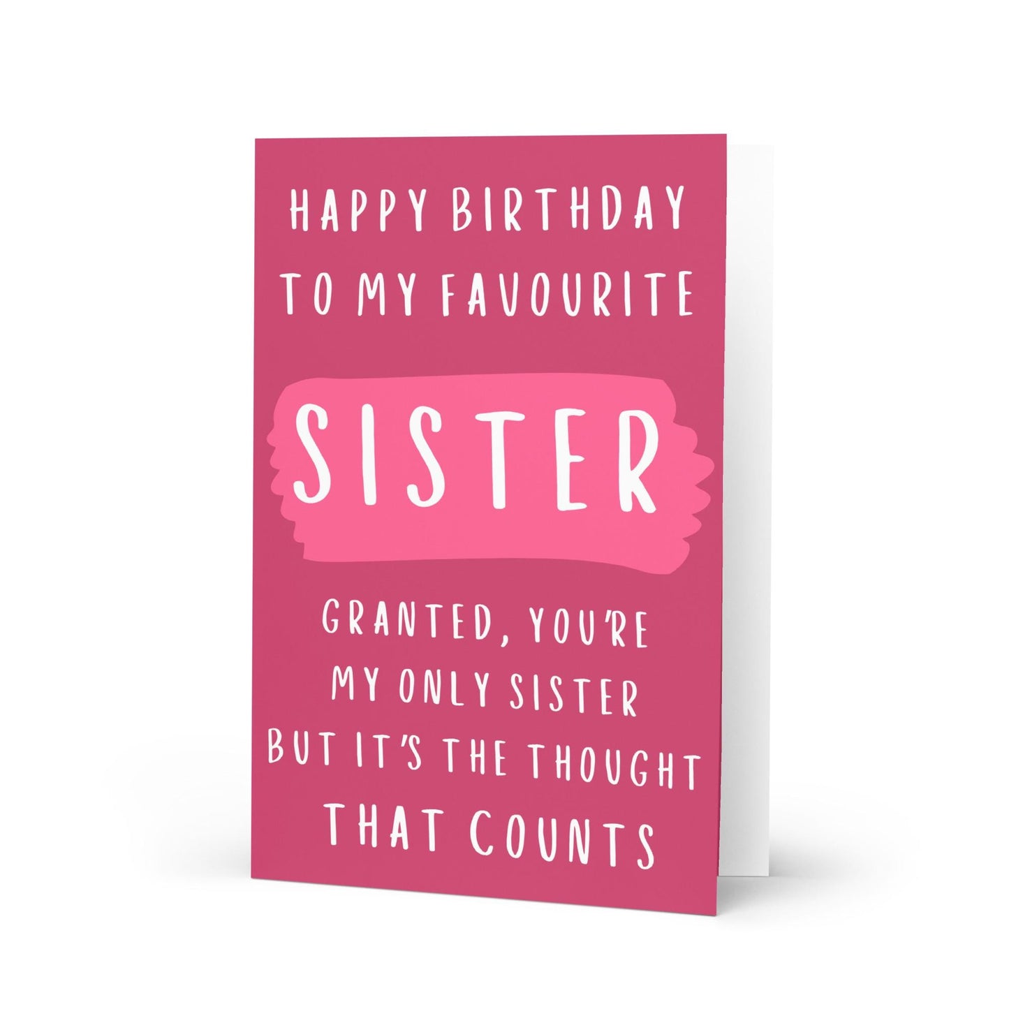 Cheeky Sister Birthday Card