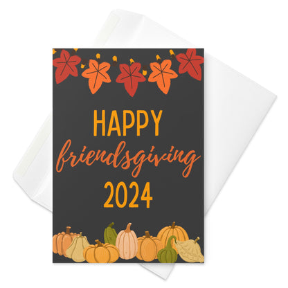 Friendsgiving Pumpkin Fall Card