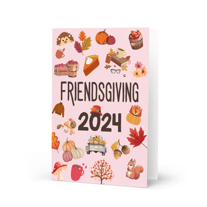 Friendsgiving Fall Card Pink