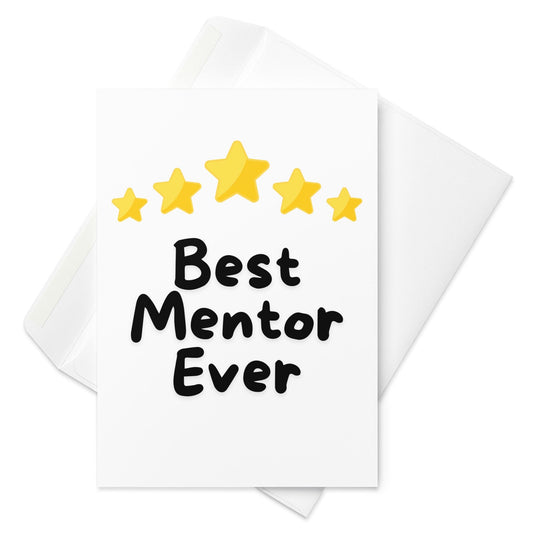 Best Mentor Thank You Card