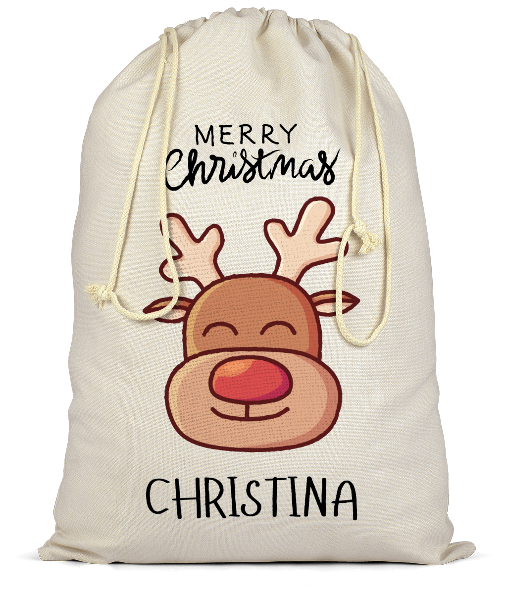 Reindeer Christmas Sack