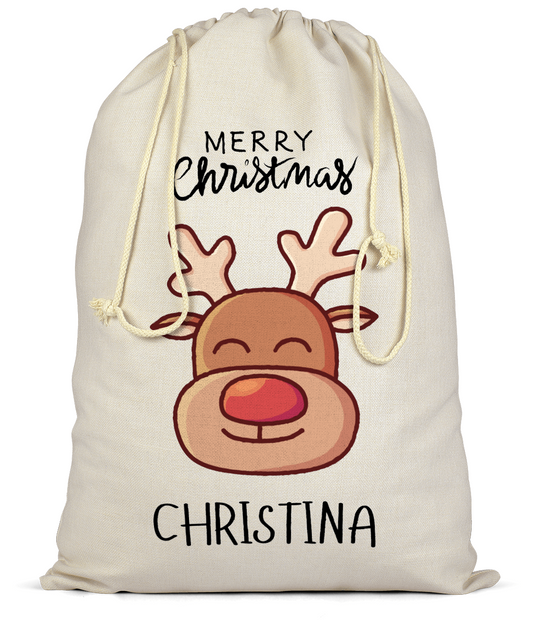 Reindeer Christmas Sack