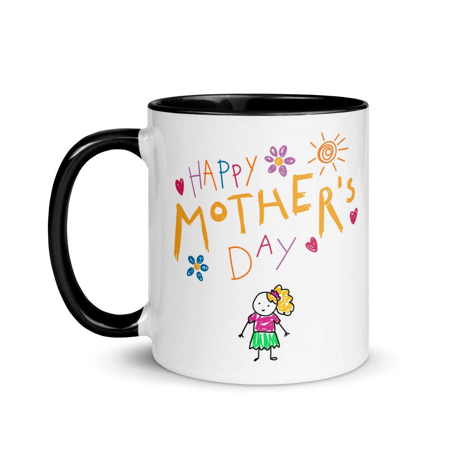 Mothers Day Kids Drawing Mug