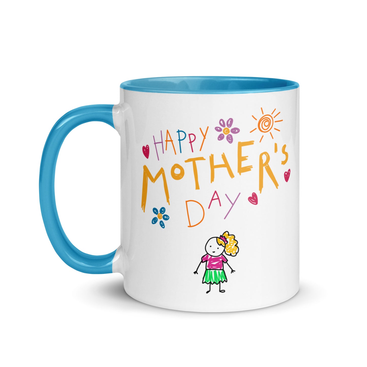 Mothers Day Kids Drawing Mug