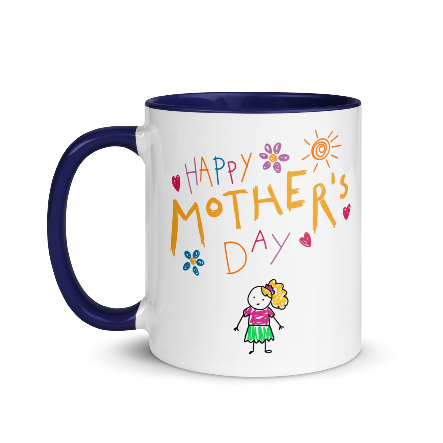 Mothers Day Kids Drawing Mug